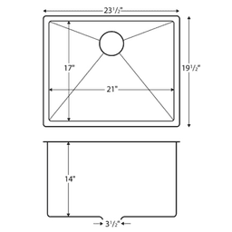 Seamless Undermount Sink for Laminate, Solid Surface, Stone & Quartz - Karran