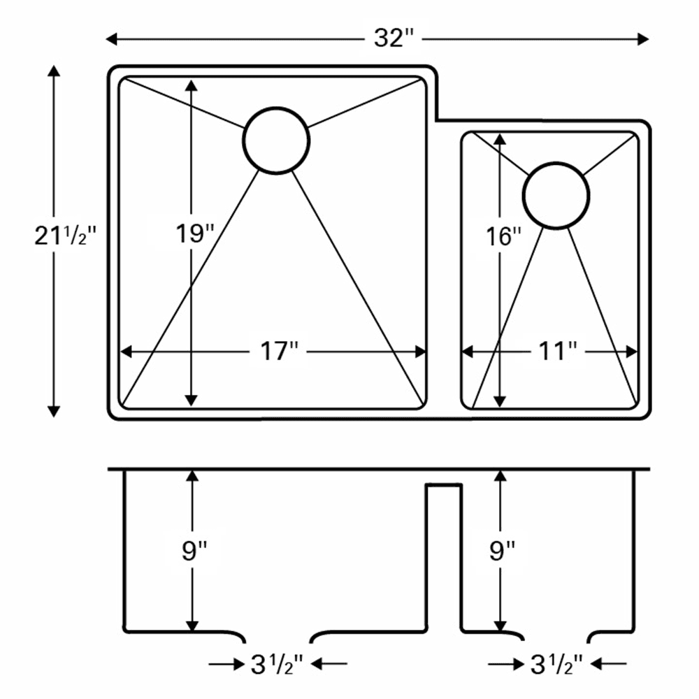 Seamless Undermount for Laminate and Solid Surface with Patented Resin Matrix Rim