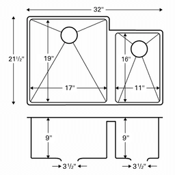 Seamless Undermount for Laminate and Solid Surface with Patented Resin Matrix Rim