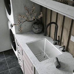 Elite Stainless Steel Undermount 16G Single Bowl Kitchen Sink Kit, 23" x 18" x 14" Alt 11 - Image
