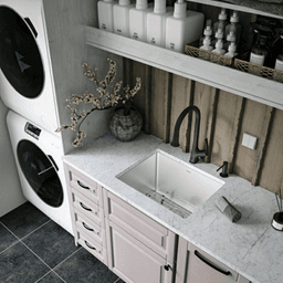 Elite Stainless Steel Undermount 16G Single Bowl Kitchen Sink Kit, 23" x 18" x 14" Alt 3 - Image