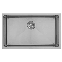 Karran EL-75 Stainless Steel Under Mount Kitchen Sink with Soft Satin Brushed Finish and 16G Durable Steel