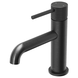 Tryst Single-Handle Single Hole Basin Bathroom Faucet with Matching Pop-up Drain, Gunmetal Gray Main - Image