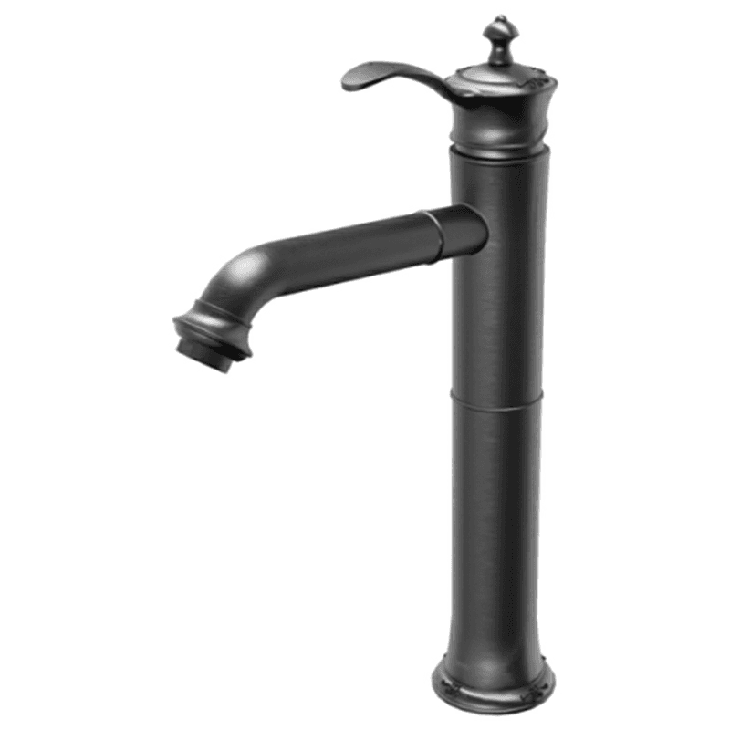 Vineyard Single-Handle Single Hole Vessel Bathroom Faucet with Matching Pop-up Drain, Gunmetal Gray Main - Image