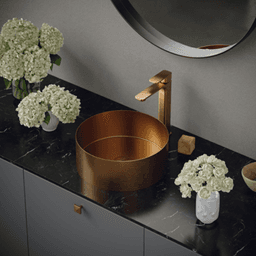 Venda Single-Handle Single Hole Vessel Bathroom Faucet with Matching Pop-up Drain, Brushed Copper Alt 2 - Image