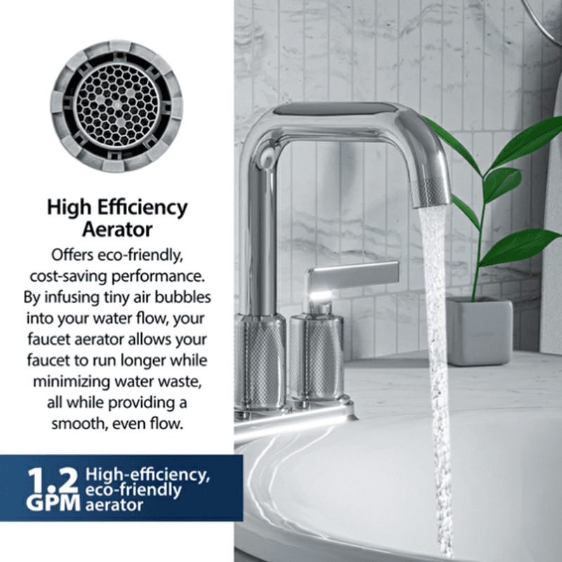 Gillingham Double-Handle 4" Centerset Bathroom Faucet with Matching Pop-up Drain, Gold Alt 7 - Image