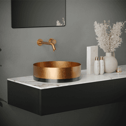 Grantham Single-Handle Wall-Mount Bathroom Faucet, Gold Alt 2 - Image
