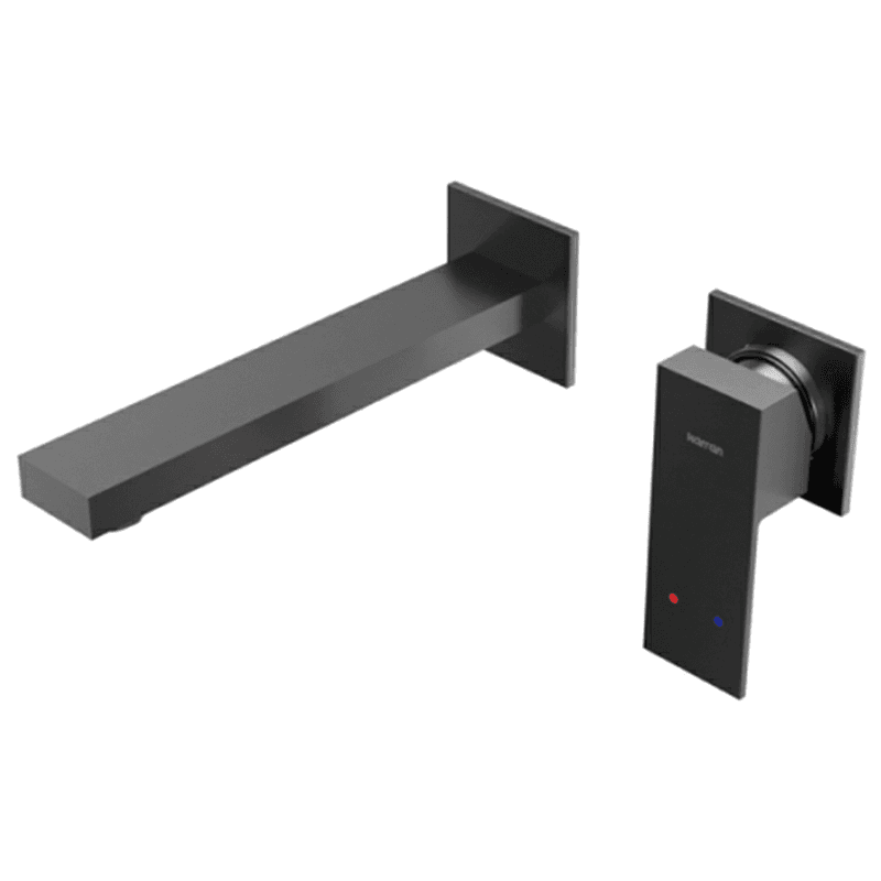 Alberton Single-Handle Wall-Mount Bathroom Faucet, Gunmetal Gray Main - Image