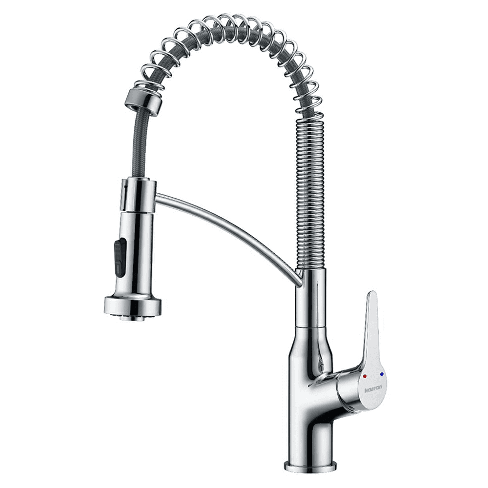 Karran Scottsdale Kitchen Faucet Chrome Brushed Gold Finish