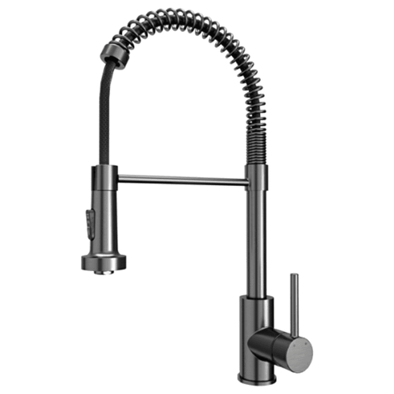 Loxton Touchless Single-Handle Pull-Down Sprayer Kitchen Faucet, Gunmetal Gray Main - Image
