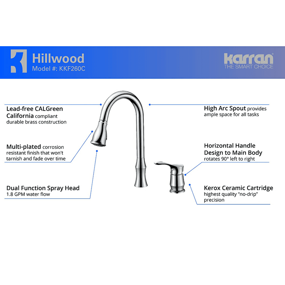 Dual-action spray head with retractable hose for easy washing and rinsing