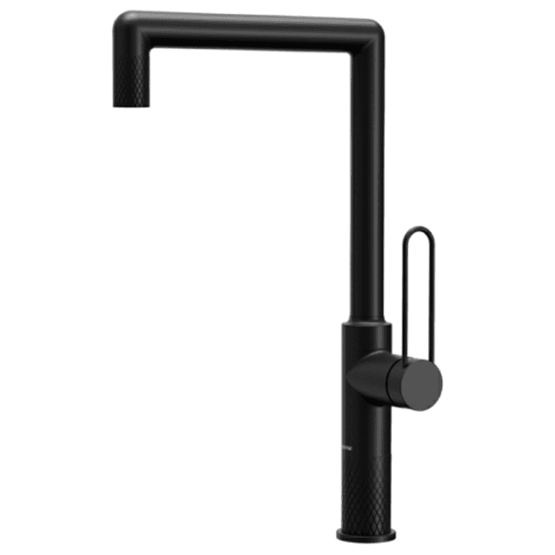 Sherman Single-Handle Kitchen Faucet, Matte Black Main - Image