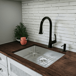 Novaro Stainless Steel Undermount 18G Single Bowl Kitchen Sink, 23-1/8" x 17" x 5-1/2" Alt 7 - Image