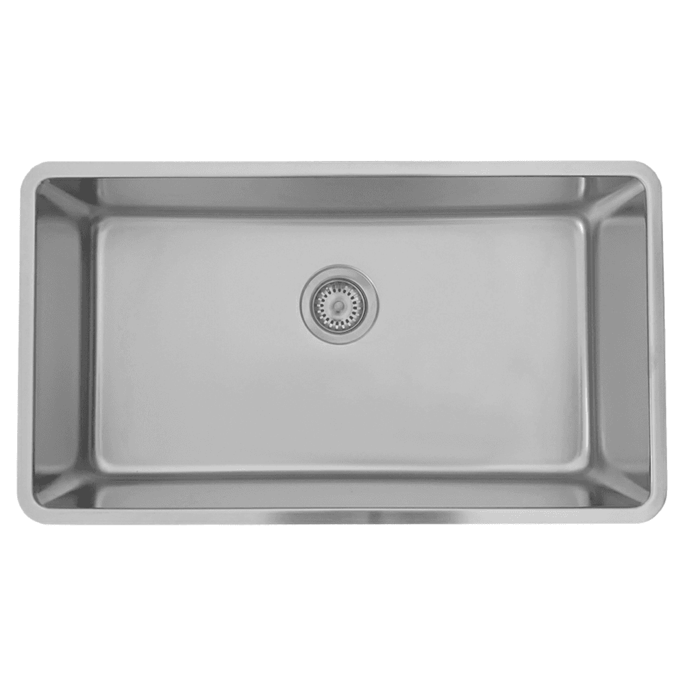 Novaro Stainless Steel Undermount 18G Single Bowl Kitchen Sink, 30-7/8" x 17-1/4" x 9" Alt 1 - Image