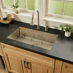 Novaro Stainless Steel Undermount 18G Single Bowl Kitchen Sink, 30-7/8" x 17-1/4" x 9" Alt 4 - Image