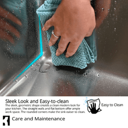 Profile Stainless Steel Undermount 18G Double Equal Bowl Kitchen Sink, 32-1/4&quot; x 18-1/2&quot; x 8-1/2&quot; (40/Box) Alt 4 - Image