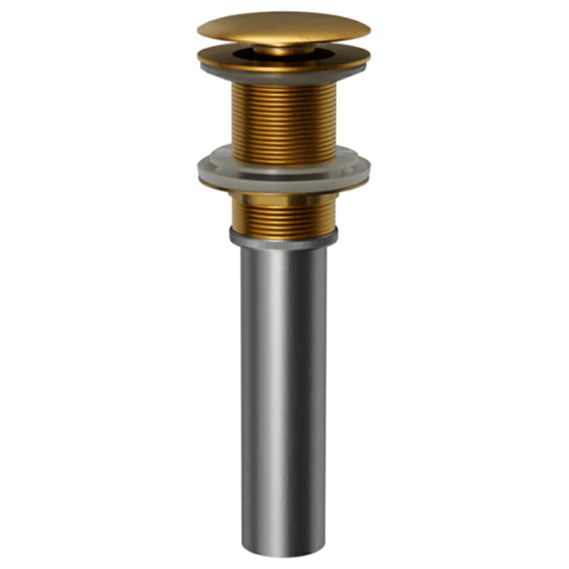 Pop-Up Vanity Bowl Drain without Overflow, Gold Main - Image