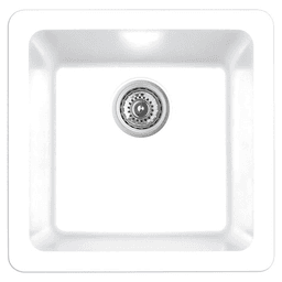 Karran Q-315 - Under Mount Single Bowl Bar/Prep Sink White - Top View