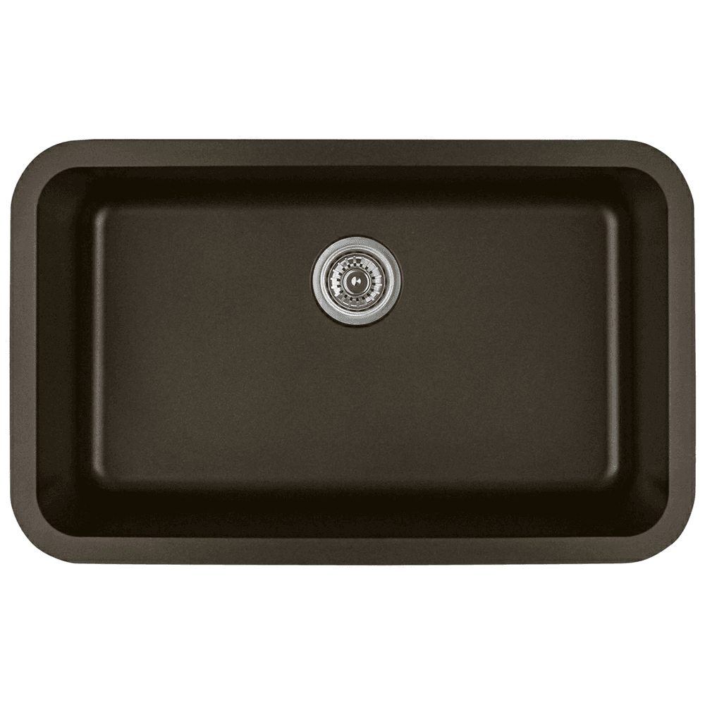 Karran Q-340 Quartz Undermount Kitchen Sink in Brown