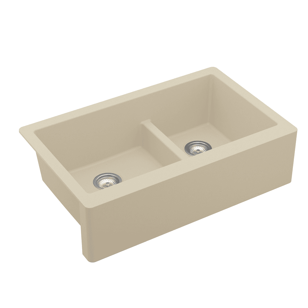 Karran QA-760 black quartz sink for kitchen
