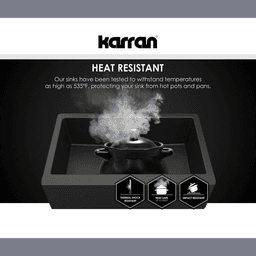 Karran QAR-740 Quartz Undermount Kitchen Sink in Gray