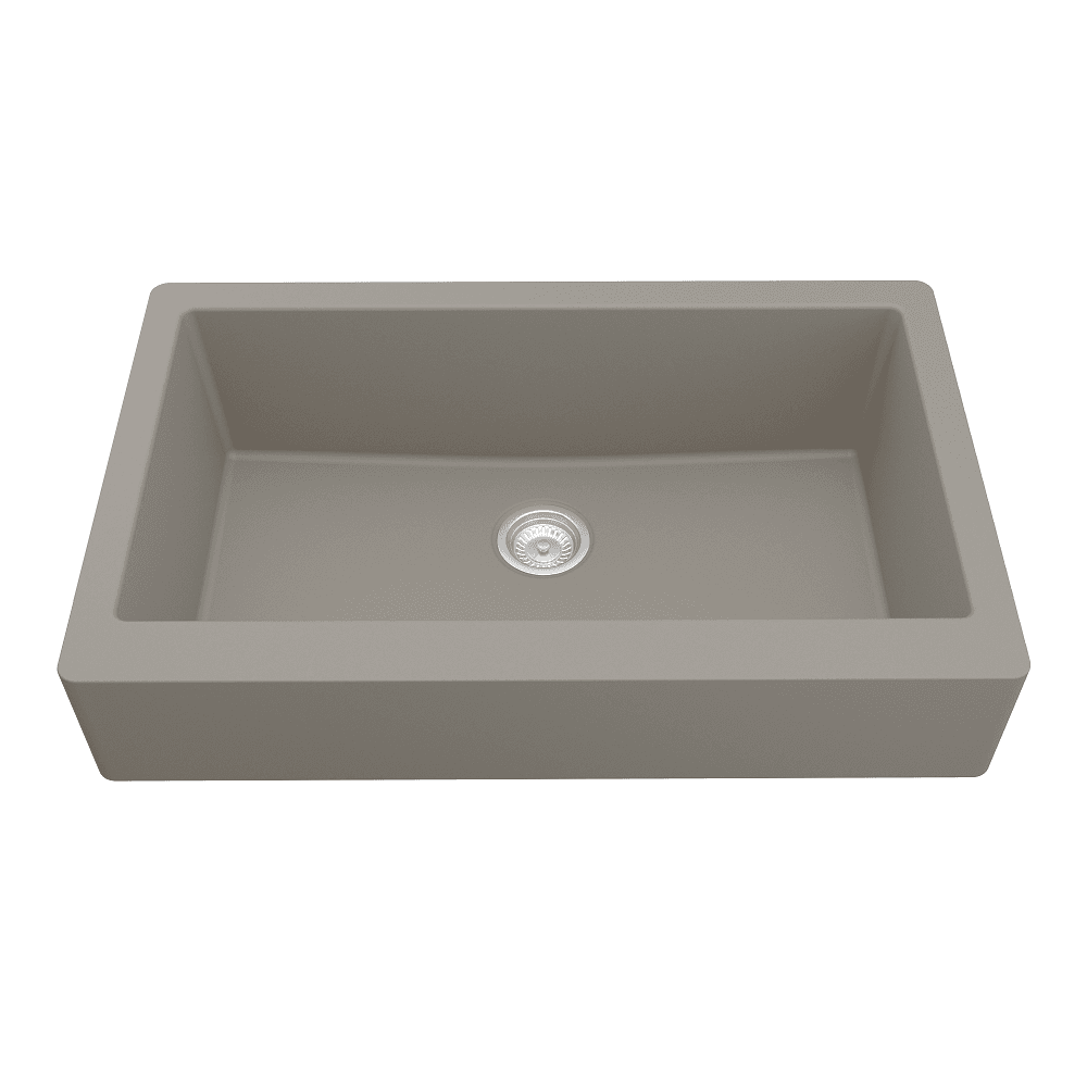 34" x 21-1/4" x 9" Quartz Undermount Kitchen Sink by Karran