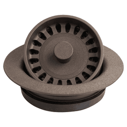 Brown Quartz Disposal Flange by Karran - Top View