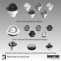 Quartz Top Mount/Drop-In Large Single Bowl Kitchen Sink Kit, 33" x 22" x 9", Bisque Alt 12 - Image