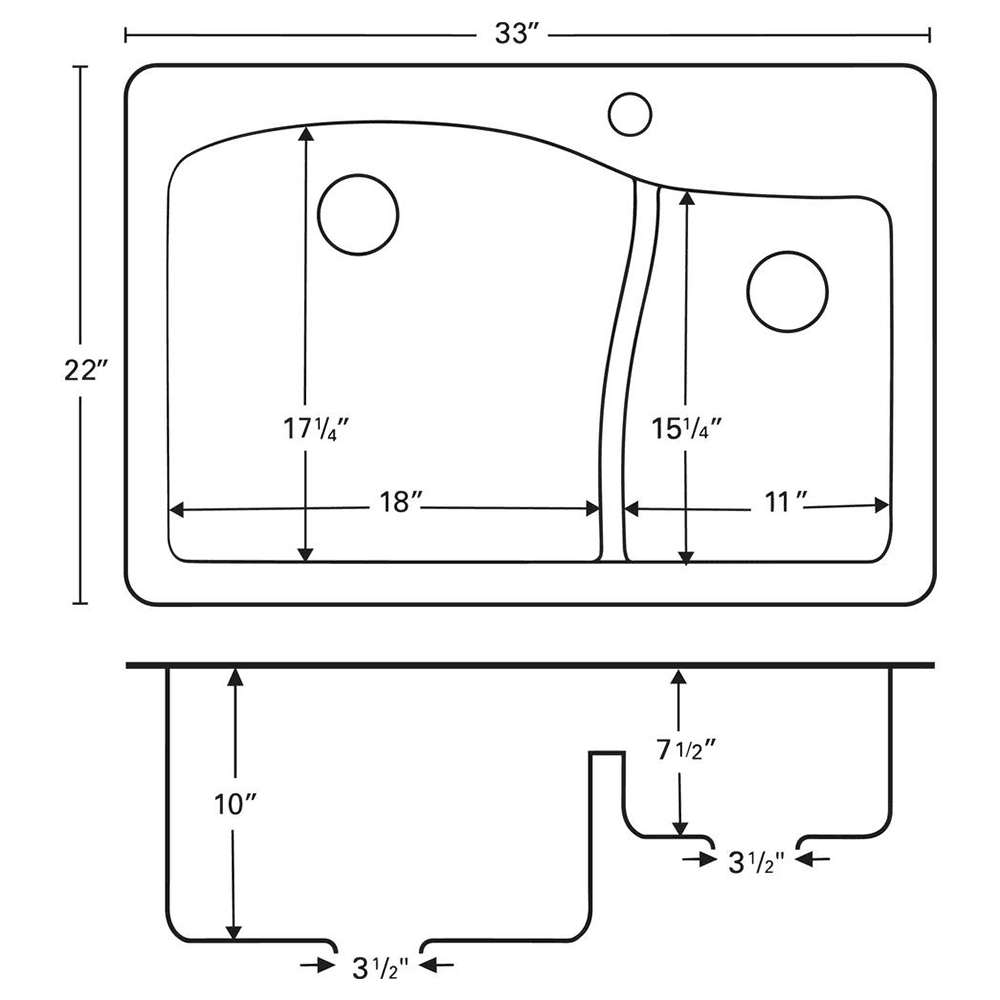 Top mount Karran kitchen sink in bisque color