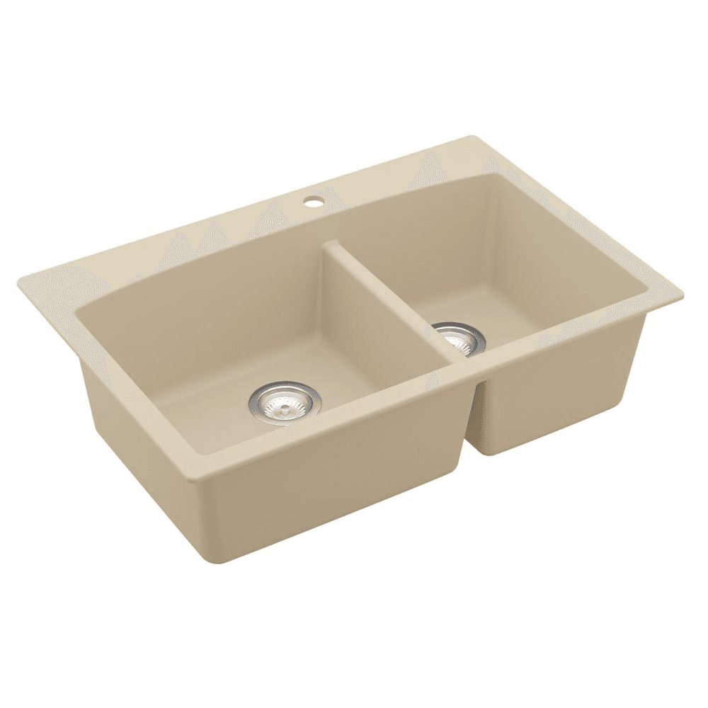 Brown Quartz Top Mount Kitchen Sink by Karran