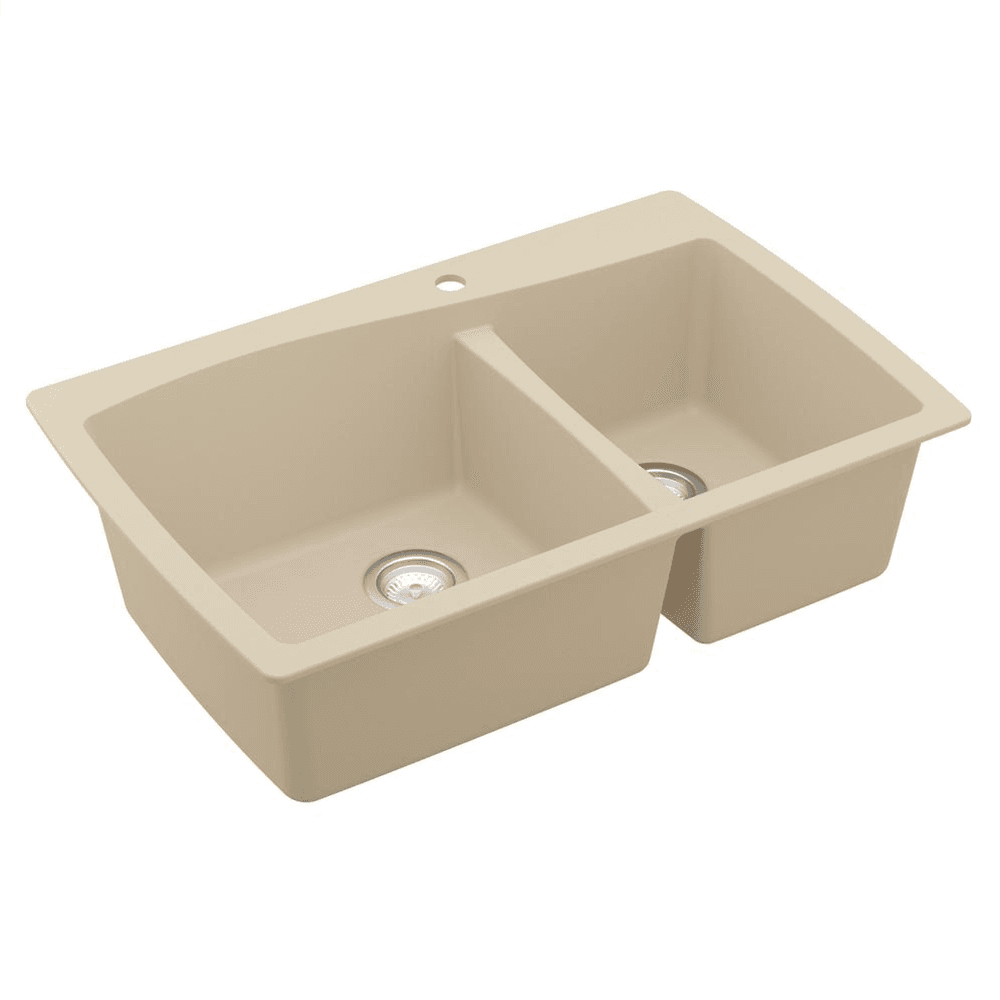 Extra large single bowl kitchen sink by Karran - 33 x 22 x 9 inches