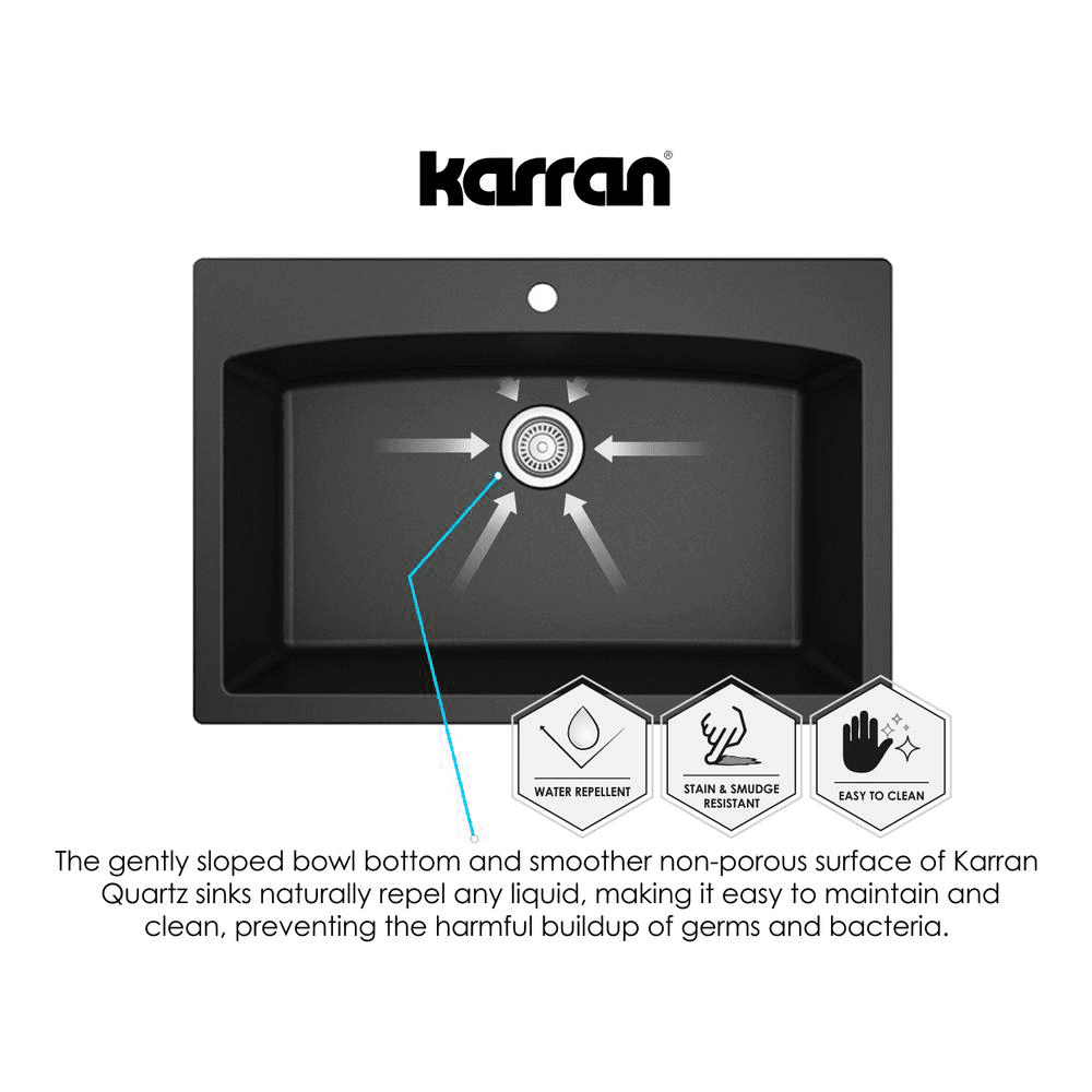 Quartz Kitchen Sink for Large Kitchens by Karran