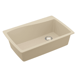 Karran QT-722 Bisque Quartz Sink, 34x22x9 inches