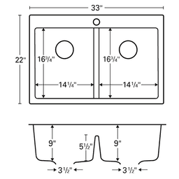 Rear Drain Locations Provide More Storage Room in Cabinet Below