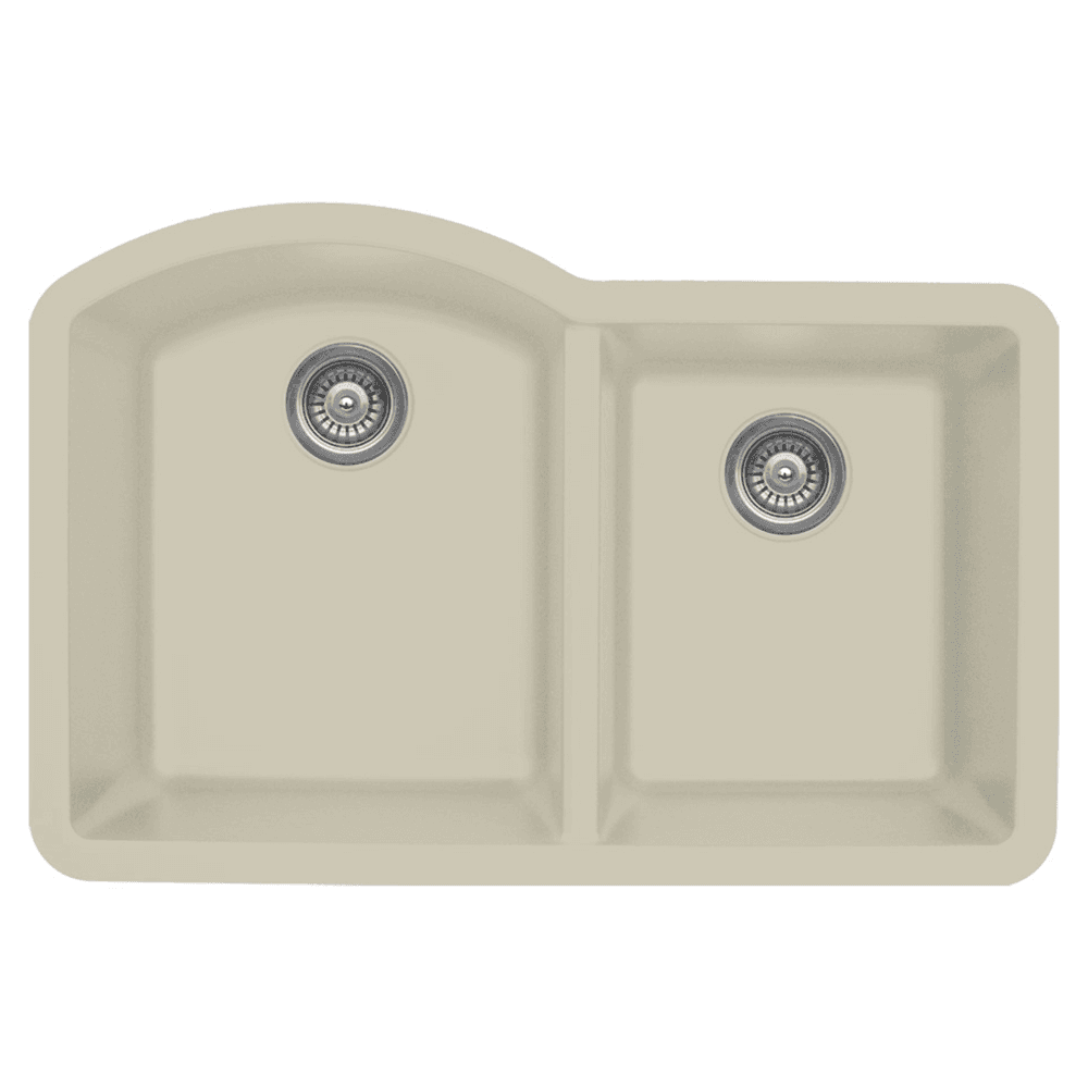 Bisque Colored Kitchen Sink - Karran QU-610