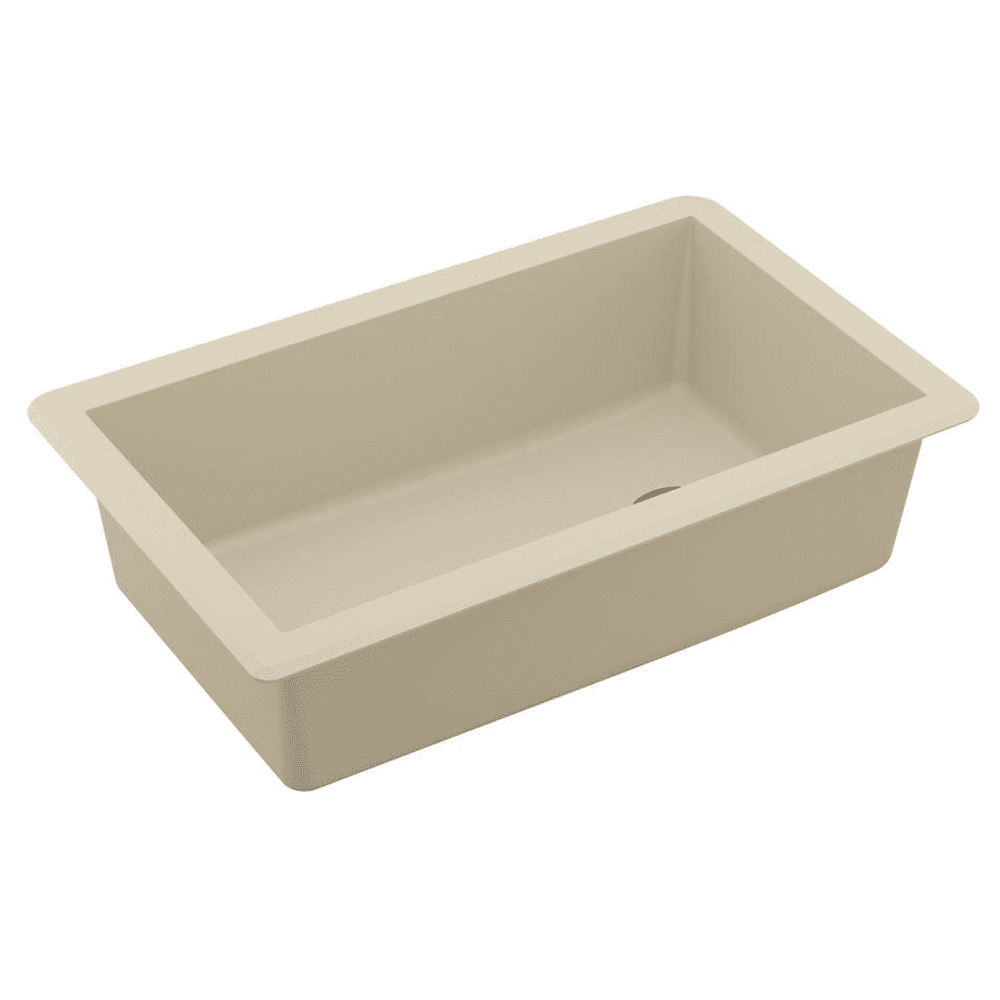 Karran QU-670 Quartz Extra Large Undermount Kitchen Sink - Bottom View