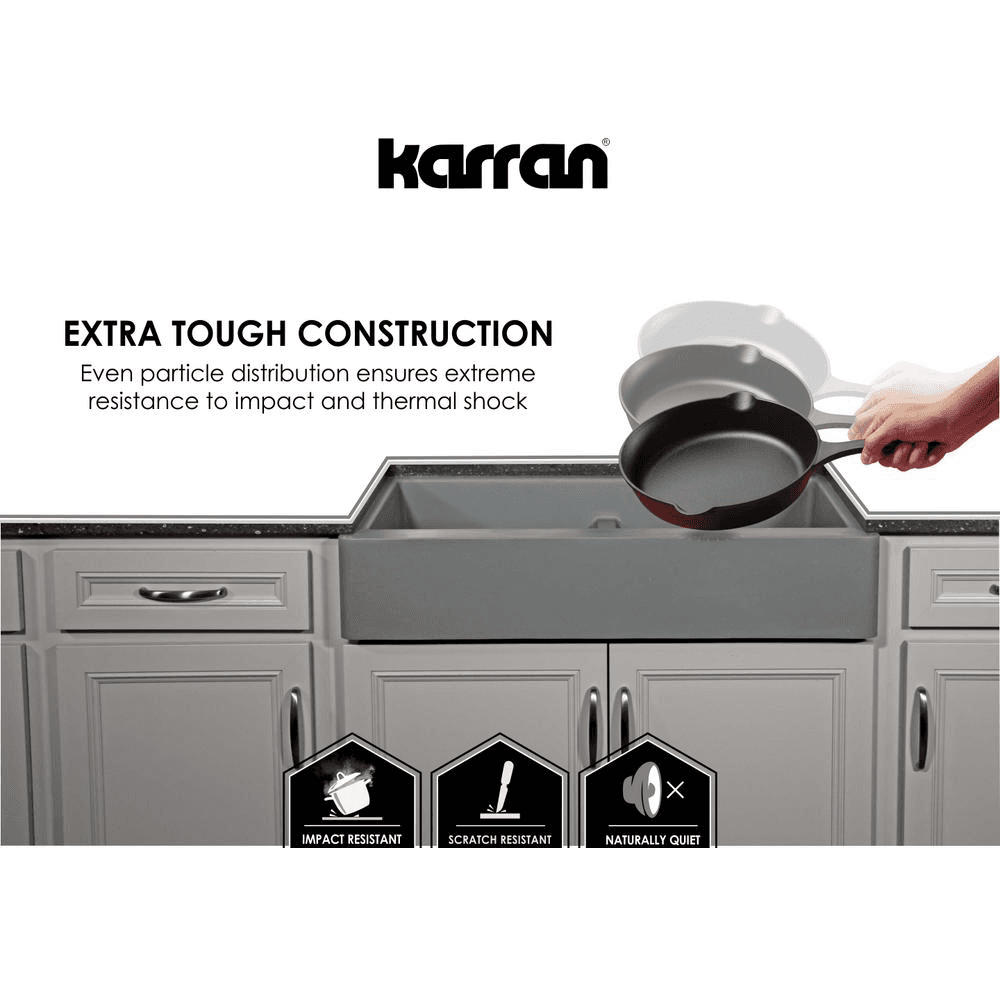 Karran Quartz Sink with Double Equal Bowls