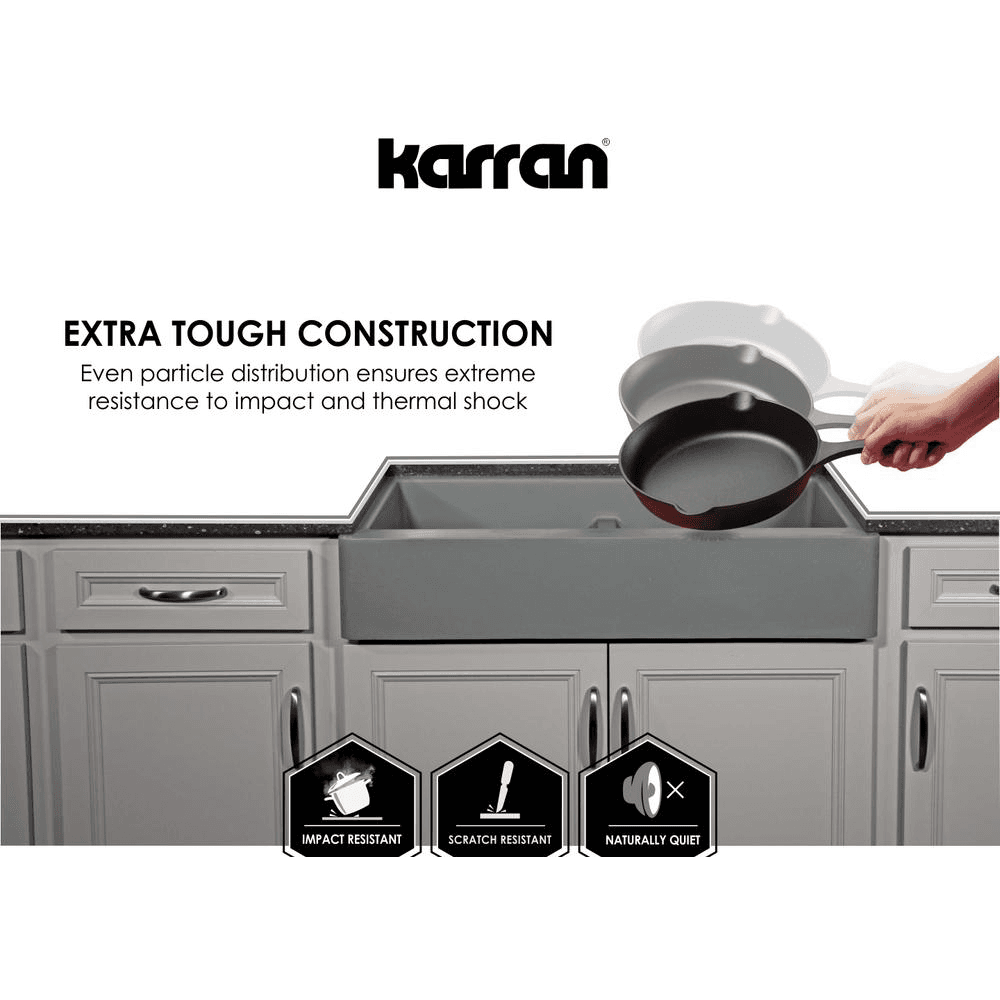 Karran QU-711 sink for under mount installation