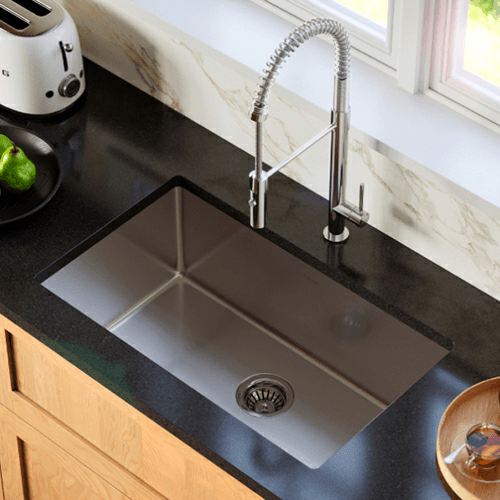 Select Stainless Steel Undermount 16G Extra Large Single Bowl Kitchen Sink, 30&quot; x 18&quot; x 9-1/2&quot; (40/Box) Alt 1 - Image