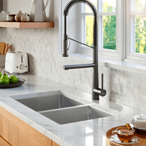 Select Stainless Steel Undermount 16G 50/50 Double Equal Bowl Kitchen Sink, 32&quot; x 18&quot; x 9-1/2&quot; Alt 2 - Image