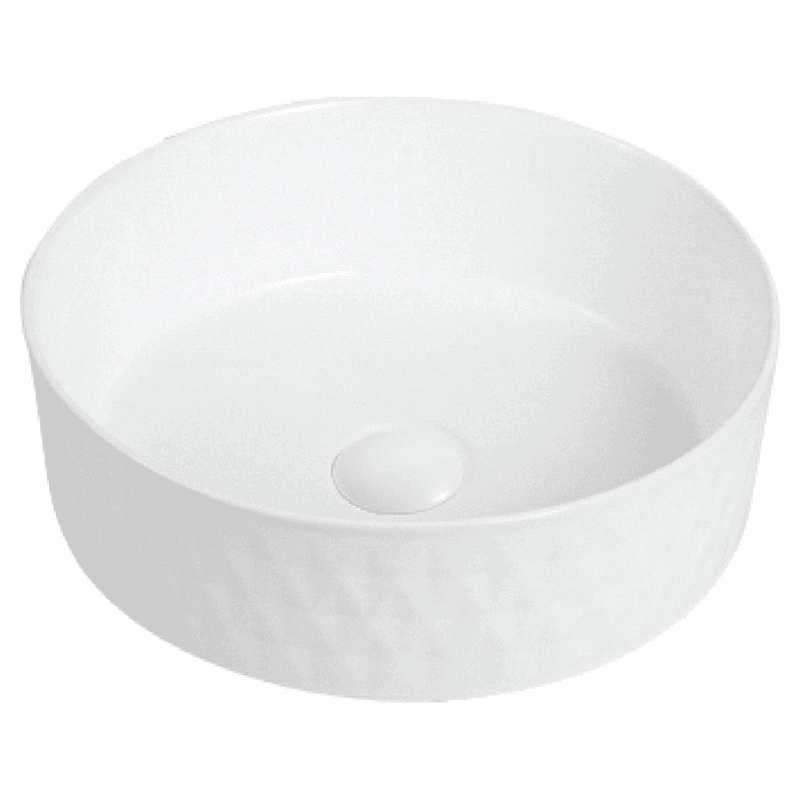 Valera Above-Counter Vitreous China Single Bowl Bathroom Vessel Sink, 14-1/4" x 14-1/4" x 4", White Main - Image