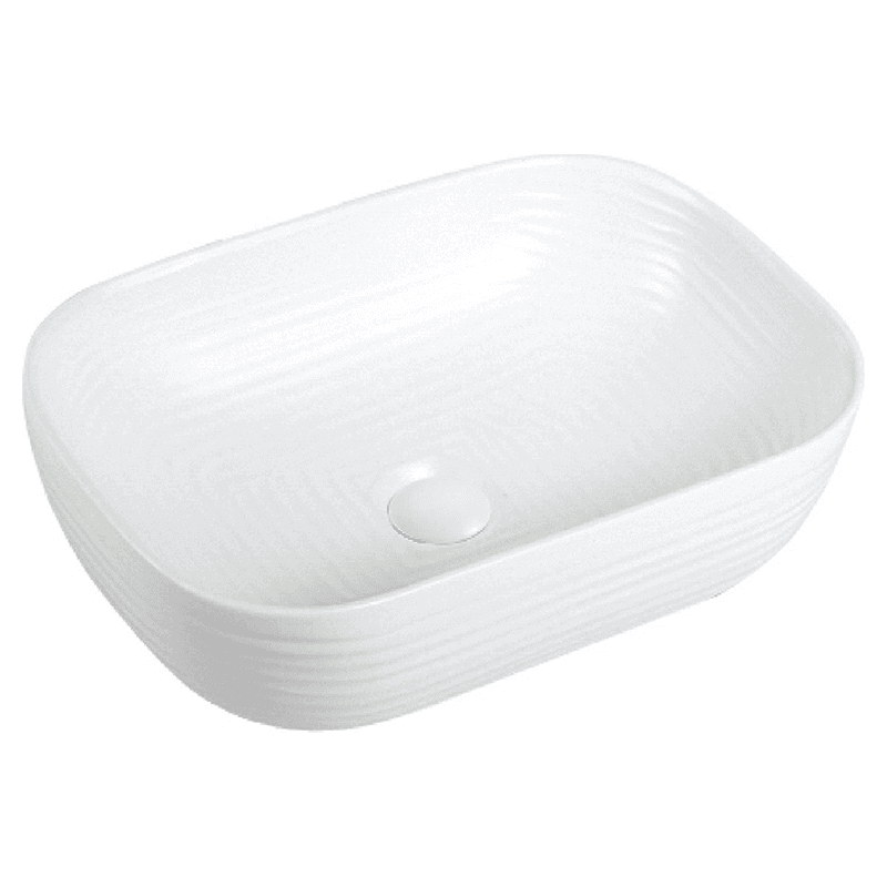 Valera Above-Counter Vitreous China Single Bowl Bathroom Vessel Sink, 18-1/4" x 13-1/8" x 4", White Main - Image