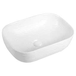 Valera Above-Counter Vitreous China Single Bowl Bathroom Vessel Sink, 18-1/4" x 13-1/8" x 4", White Main - Image