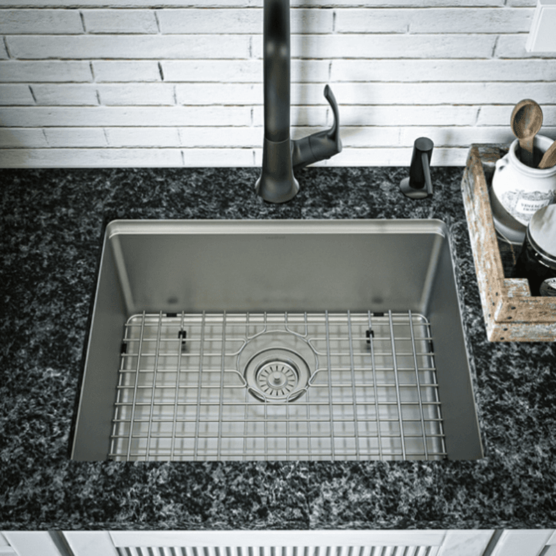 Elite Stainless Steel Undermount 16G Single Bowl Workstation Kitchen Sink Kit, 23" x 18-3/4" x 10" Alt 4 - Image