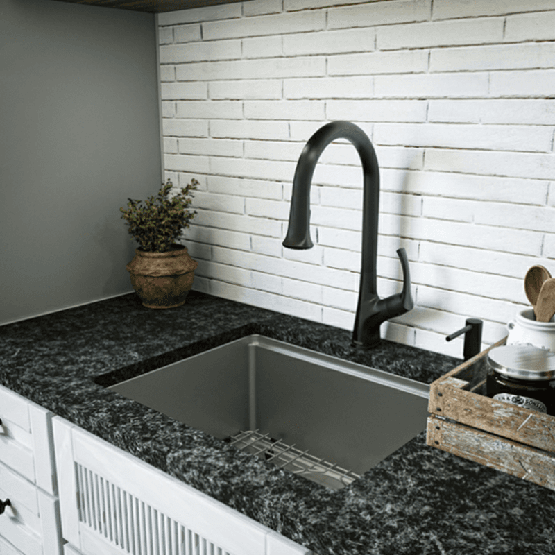 Elite Stainless Steel Undermount 16G Single Bowl Workstation Kitchen Sink Kit, 23" x 18-3/4" x 10" Alt 5 - Image