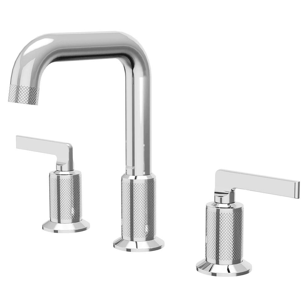 Gillingham Double-Handle Three Hole Widespread Basin Bathroom Faucet, Chrome Main - Image