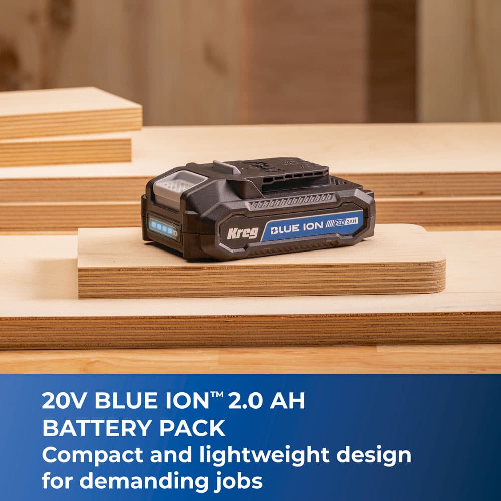 Kreg 20V Blue Ion 2.0 Ah Battery Pack - Image 2