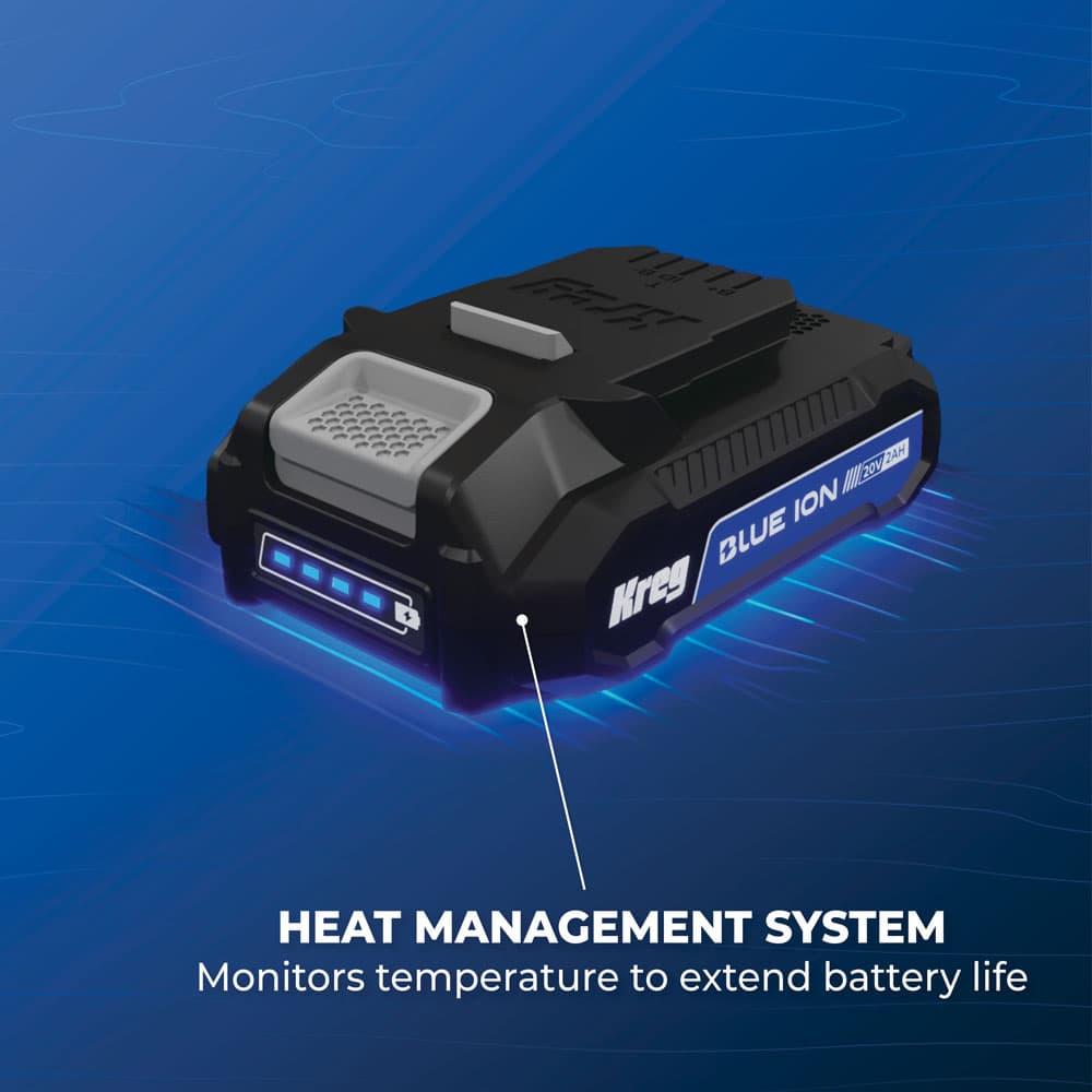 Kreg 20V Blue Ion 2.0 Ah Battery Pack - Image 5