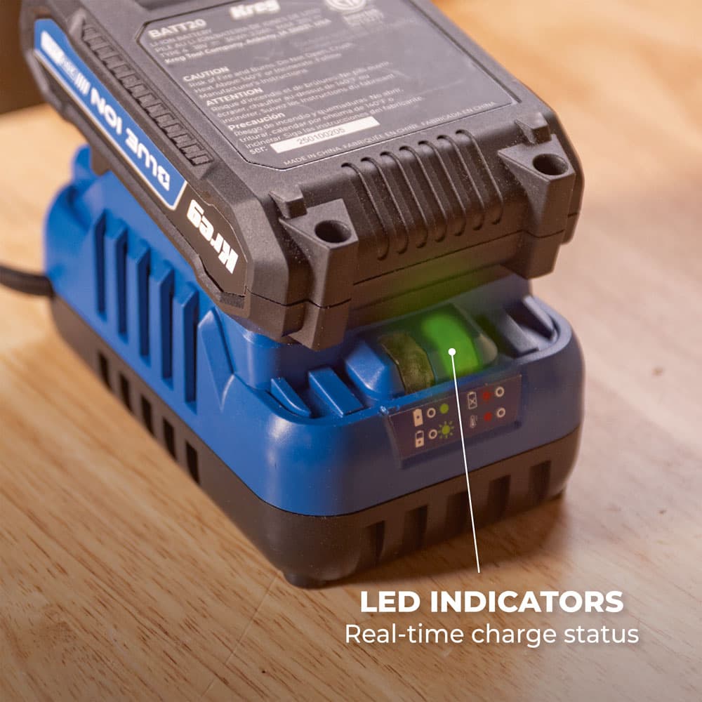 Kreg 20V Blue Ion Battery and Charger Starter Kit - Image 9