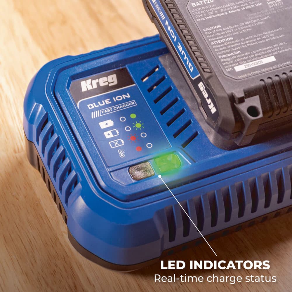 Kreg 20V Blue Ion Fast Charger - Image 5